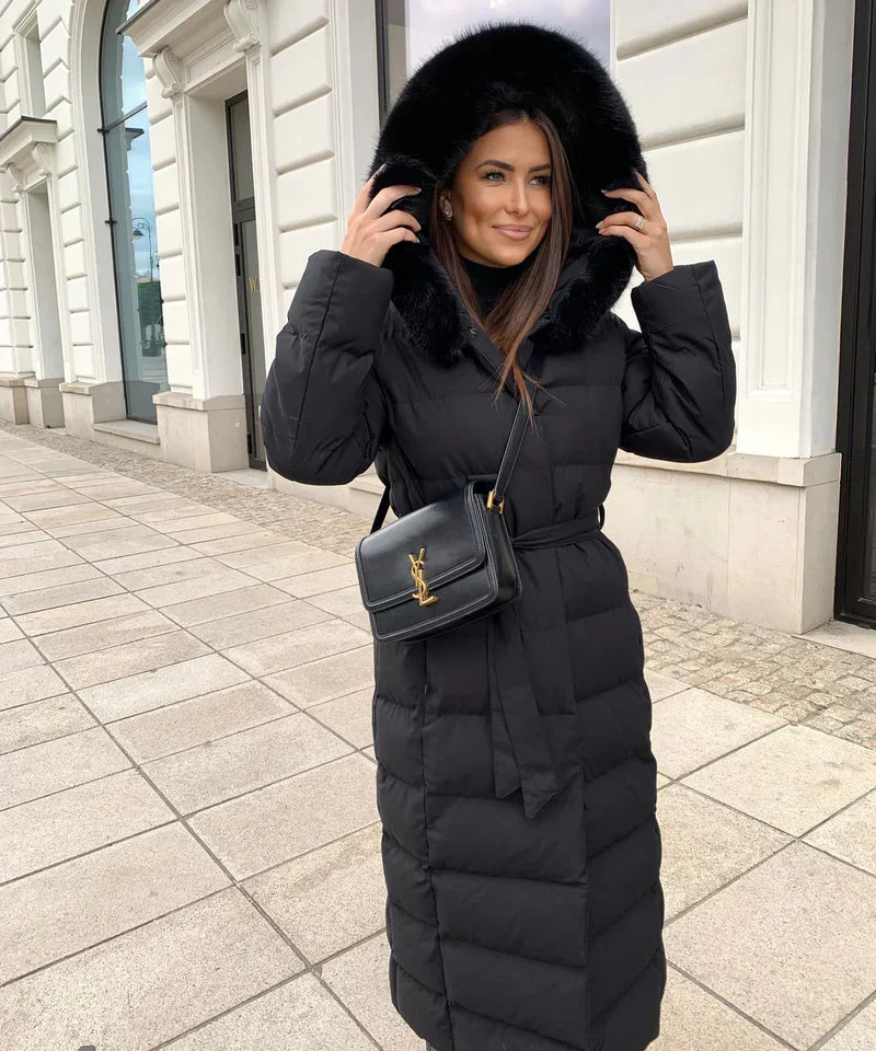 Eleva’s Buff Coat | Timeless Hooded Winter Coat
