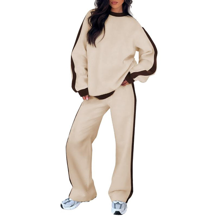 SANDI™ - Comfortable 2-Piece Lounge Set Sweatshirt & Straight Leg Trousers