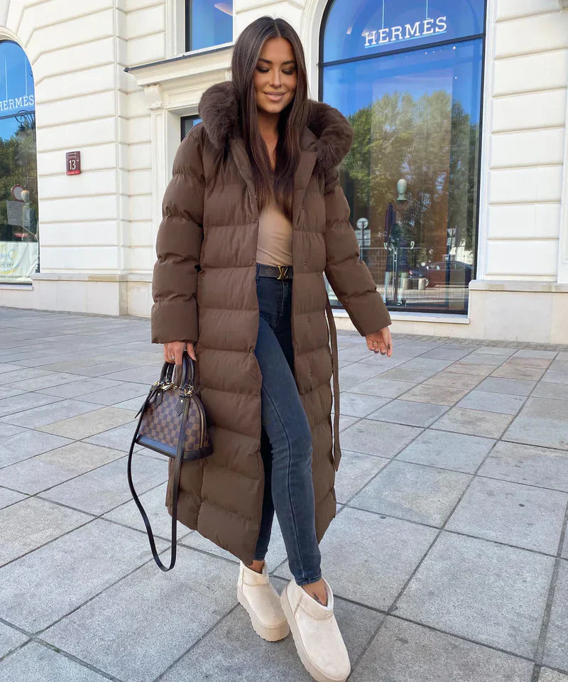 Eleva’s Buff Coat | Timeless Hooded Winter Coat