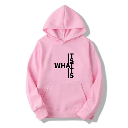 Women’s Trendy Warm Hoodie with Statement Text Print | Salonne