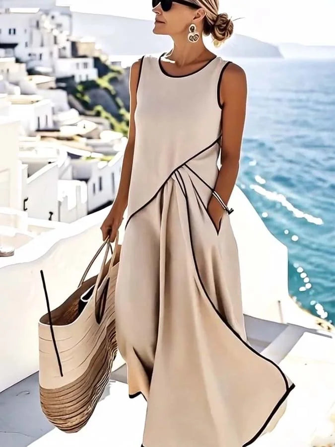 Daphne™ | Sleeveless Dress with Elegant Flowy Design