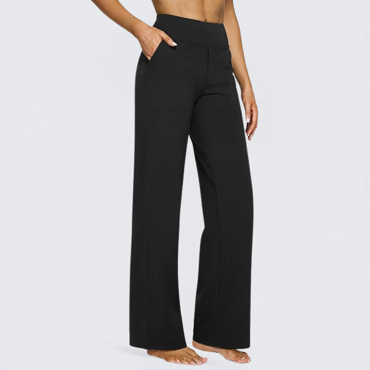WHITNEY™ - Comfortable High-Waist Wide Leg Trousers for Yoga and Outdoor Fun