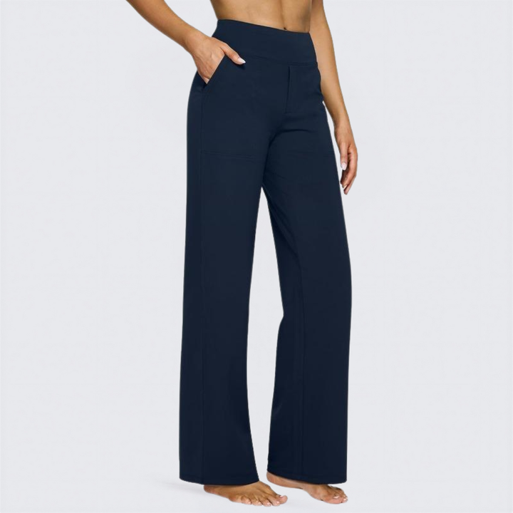 WHITNEY™ - Comfortable High-Waist Wide Leg Trousers for Yoga and Outdoor Fun