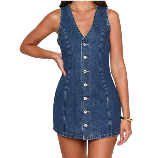 YANA™ – Chic Sleeveless Tie Waist Dress