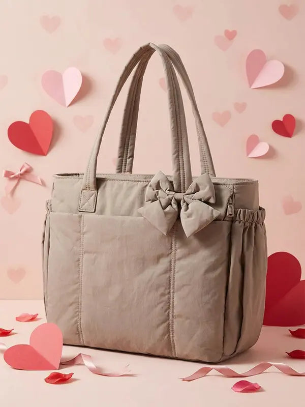 VEJA™ - Women’s Insulated Puffer Tote Bag with Laptop & Cup Holder for Casual Work