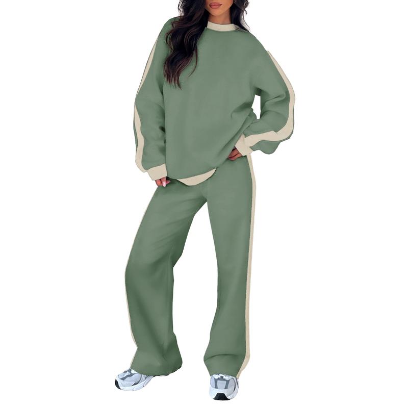 SANDI™ - Comfortable 2-Piece Lounge Set Sweatshirt & Straight Leg Trousers