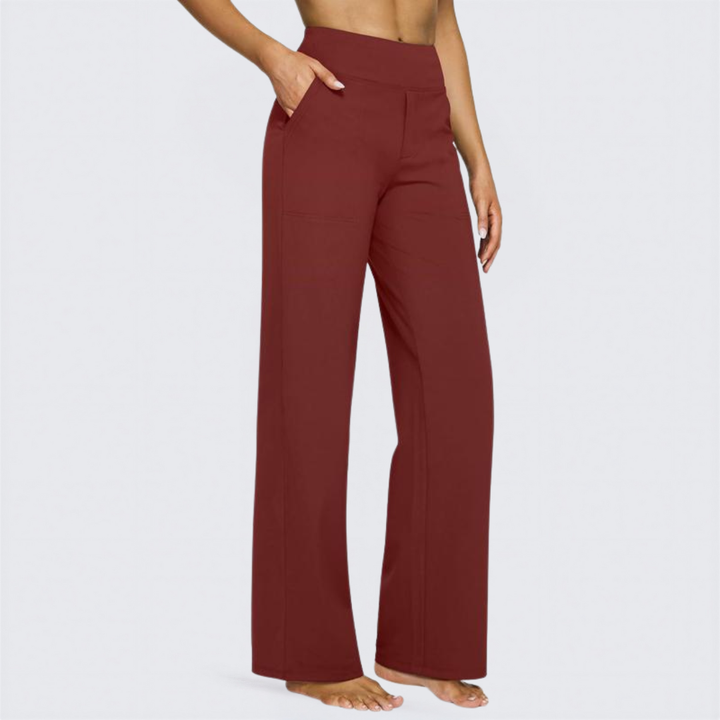 WHITNEY™ - Comfortable High-Waist Wide Leg Trousers for Yoga and Outdoor Fun