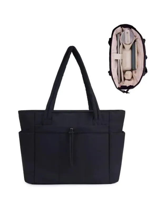 VEJA™ - Women’s Insulated Puffer Tote Bag with Laptop & Cup Holder for Casual Work