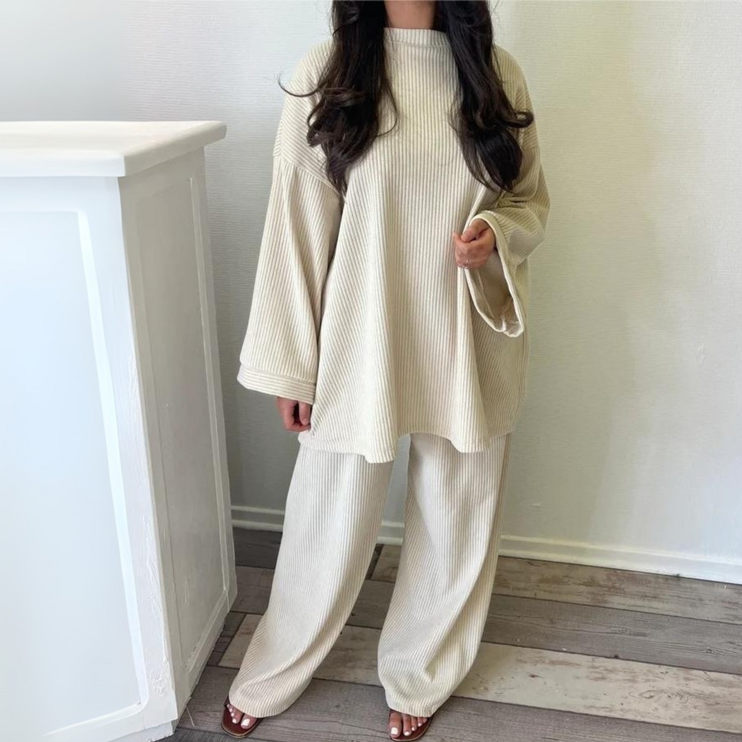 UNI™ - Casual Loose Top and Wide Leg Trousers Set