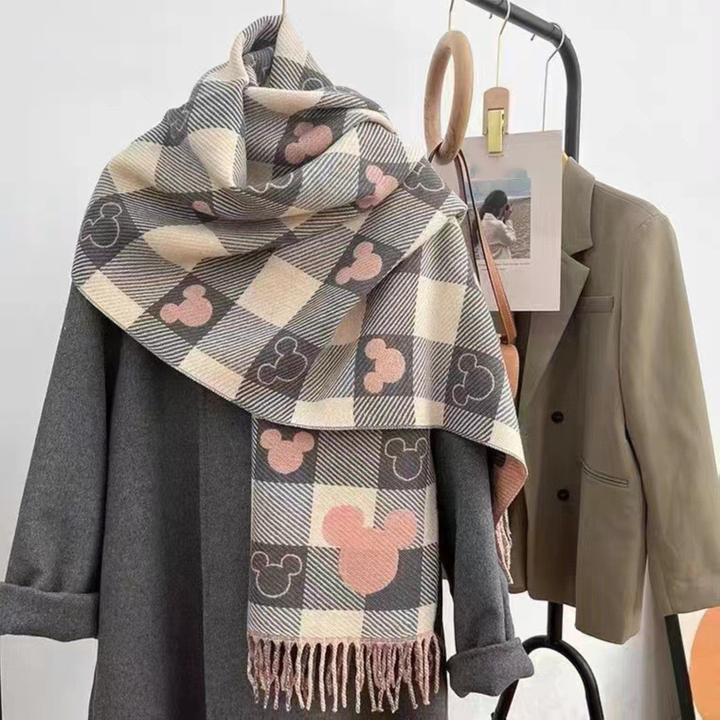 ZOLANI™ - Comfy Warm Plaid Double-Sided Tassel Scarf