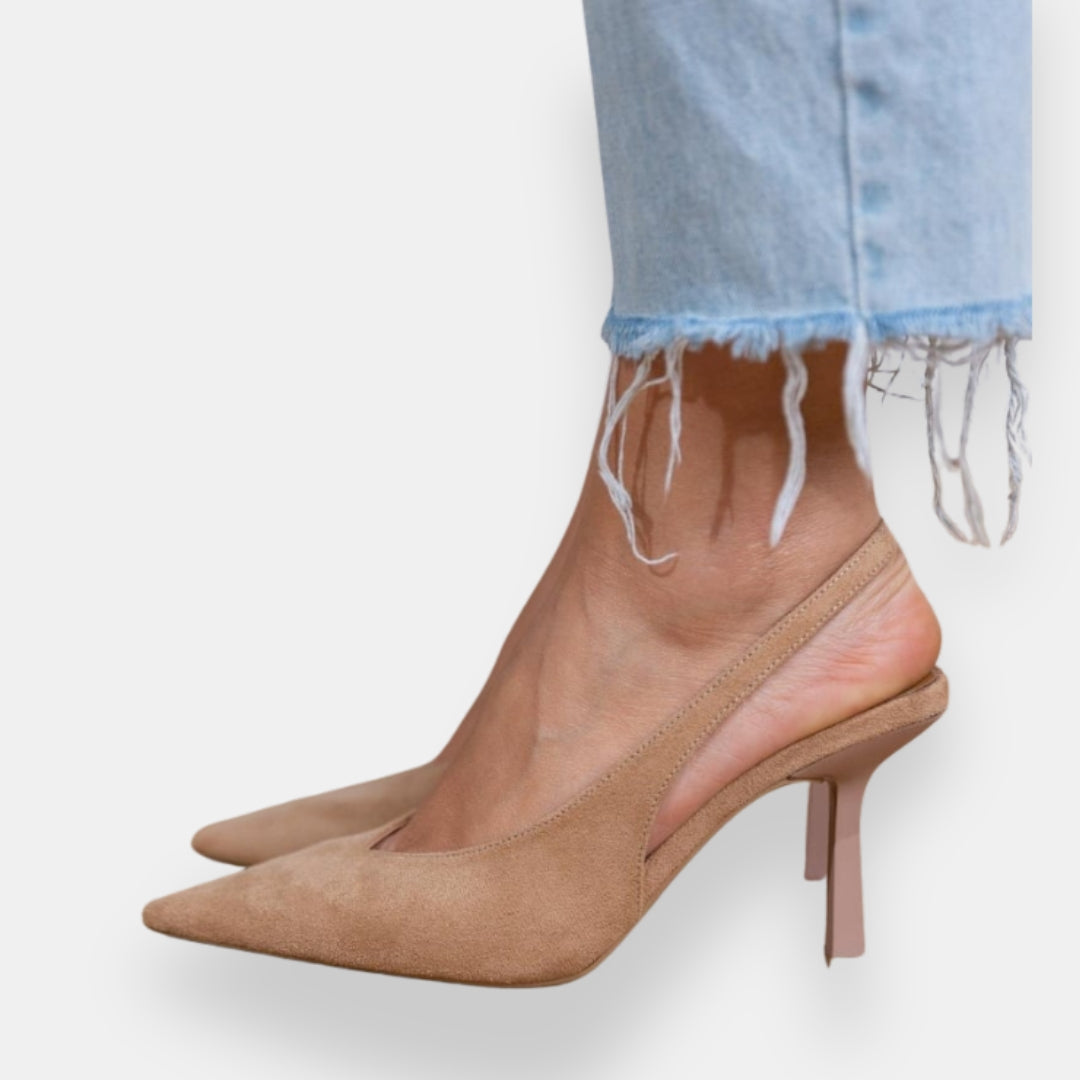 Δελφινάριο | Σανδάλια slingback με λεπτό τακούνι