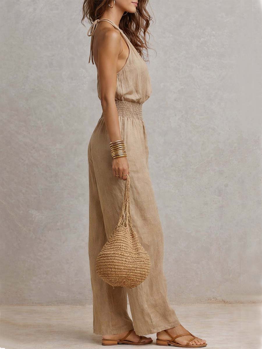 Valeria | Κομψή Ολόσωμη Φόρμα με Halter