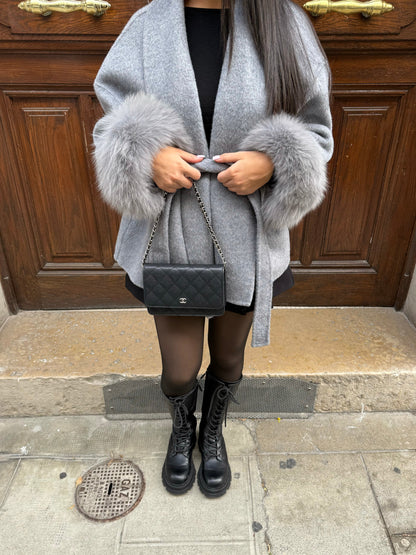 Livia Luxe Coat | Faux Fur & Belted Winter Coat