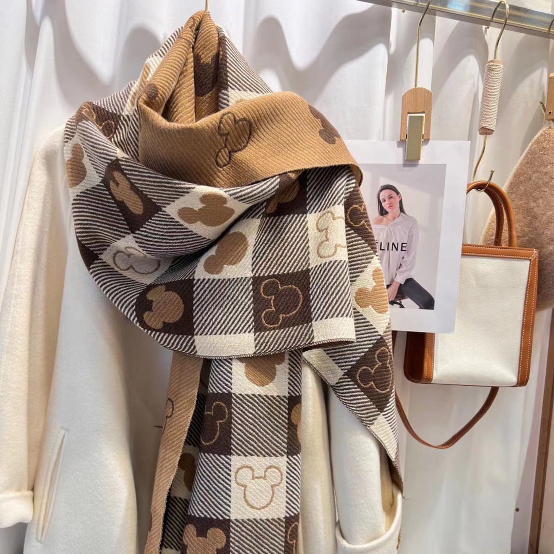 ZOLANI™ - Comfy Warm Plaid Double-Sided Tassel Scarf
