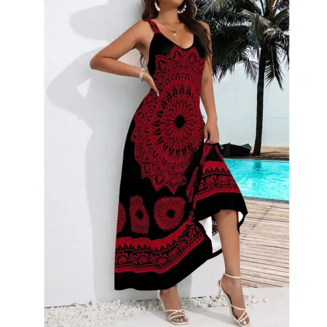 AMARIEL™ – Casual Plus Size Sleeveless Summer Maxi Dress