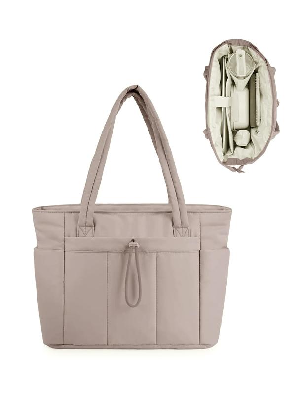 VEJA™ - Women’s Insulated Puffer Tote Bag with Laptop & Cup Holder for Casual Work