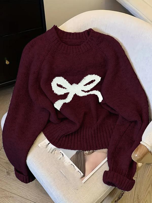 GRACIE™ - Elegant Bow Knit Sweater for Autumn & Winter Fashion