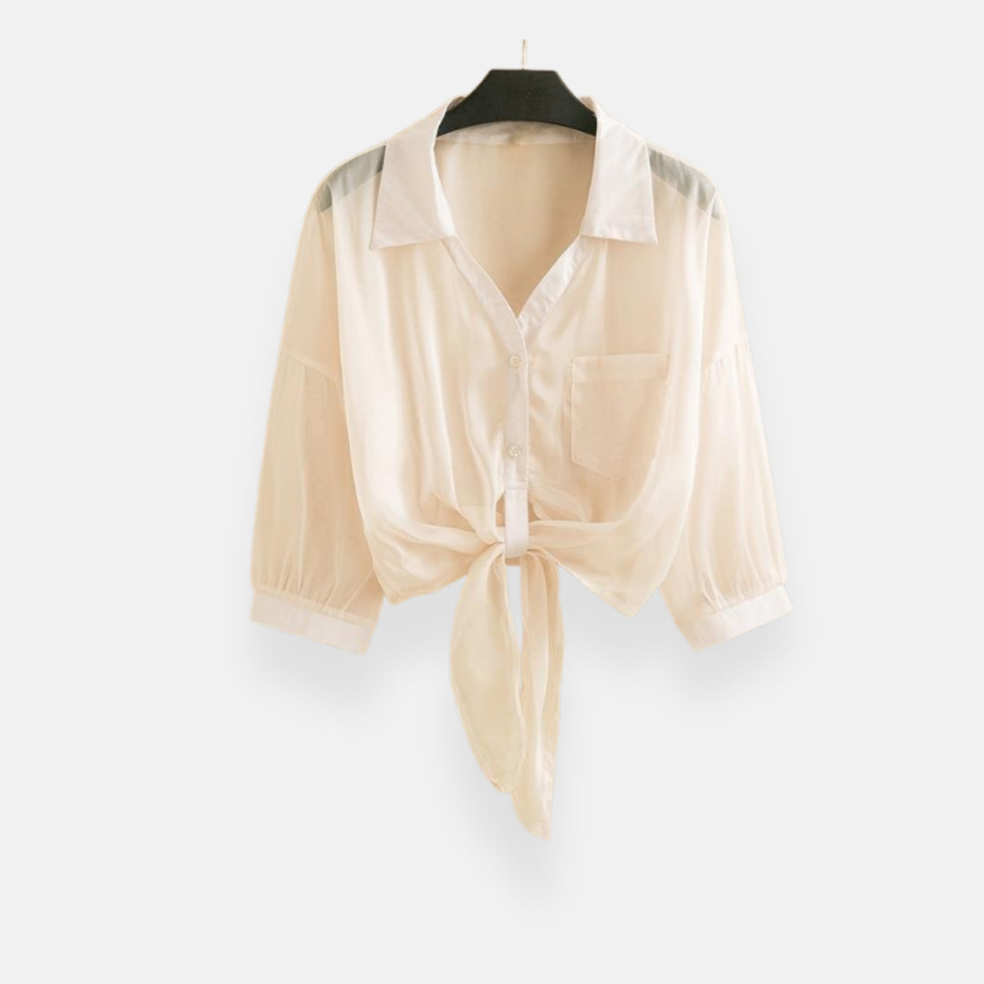 Aurorette | Ελαφριά μπλούζα με κόμπο
