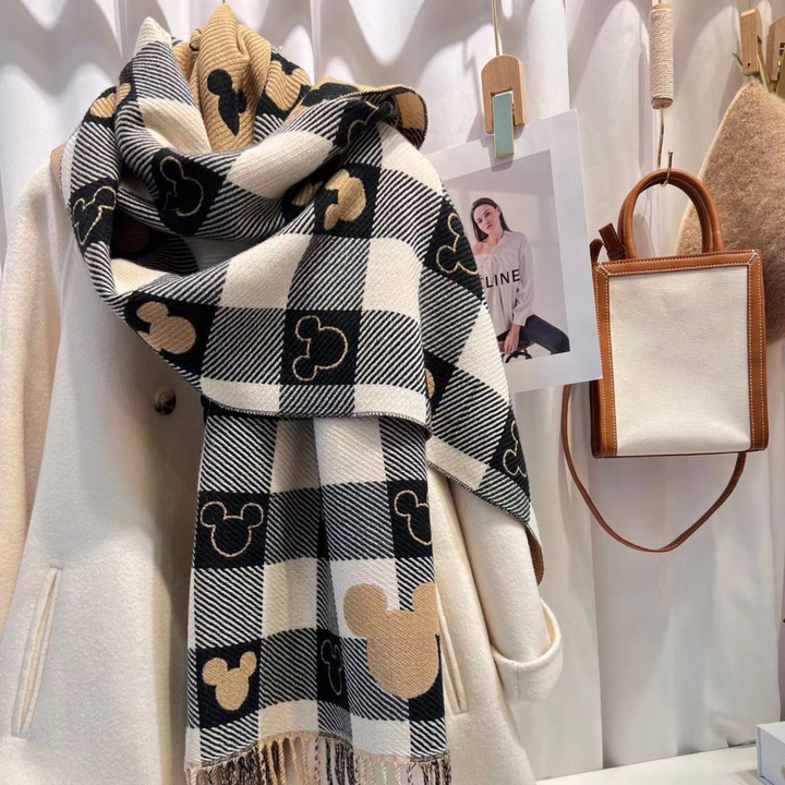 ZOLANI™ - Comfy Warm Plaid Double-Sided Tassel Scarf