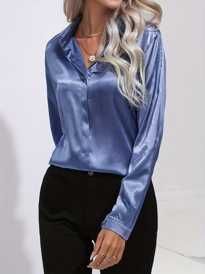 Amelia | Elegant women's blouse made of silky fabric