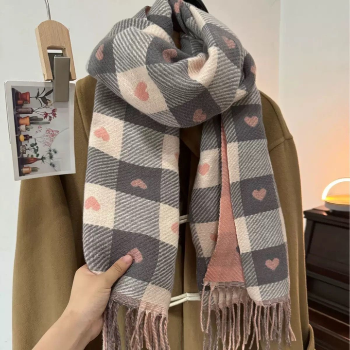 ZOLANI™ - Comfy Warm Plaid Double-Sided Tassel Scarf
