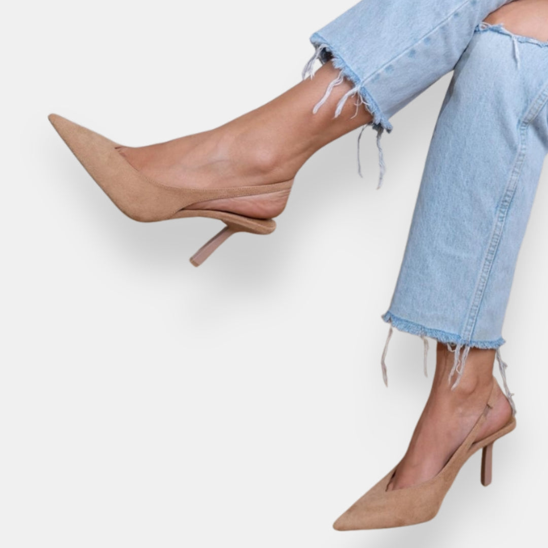 Δελφινάριο | Σανδάλια slingback με λεπτό τακούνι