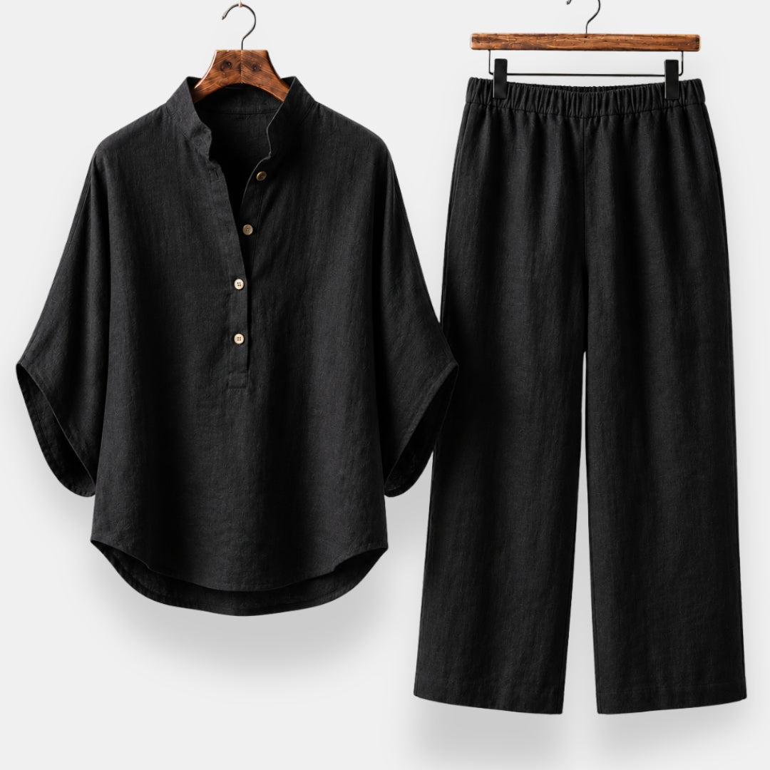 Adorvanie | Ensemble Col Mao Fluide