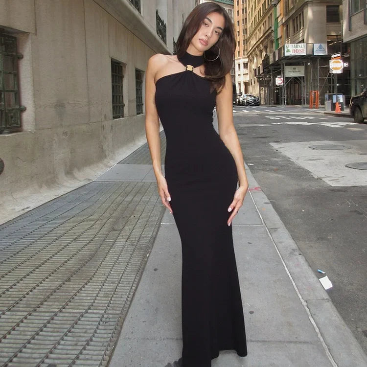 Isabella Courtier | Elegant Luxury Halter Dress