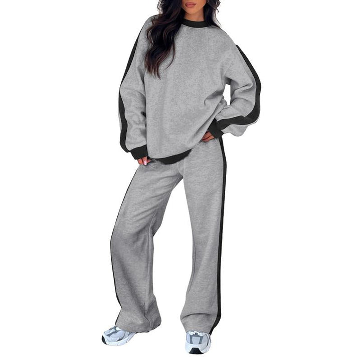 SANDI™ - Comfortable 2-Piece Lounge Set Sweatshirt & Straight Leg Trousers