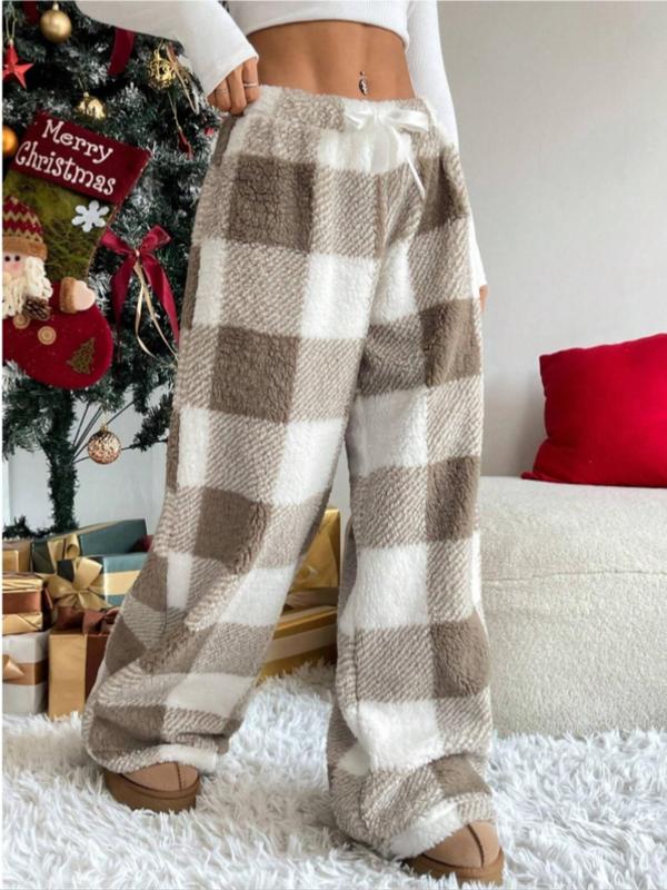AMBER™ - Comfortable Plaid Straight Trousers for Cold Weather Wear