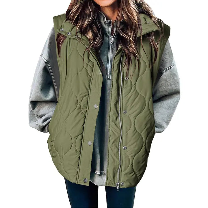LIBBY™ - Women's Casual Puffer Quilted Oversized Lightweight Vest