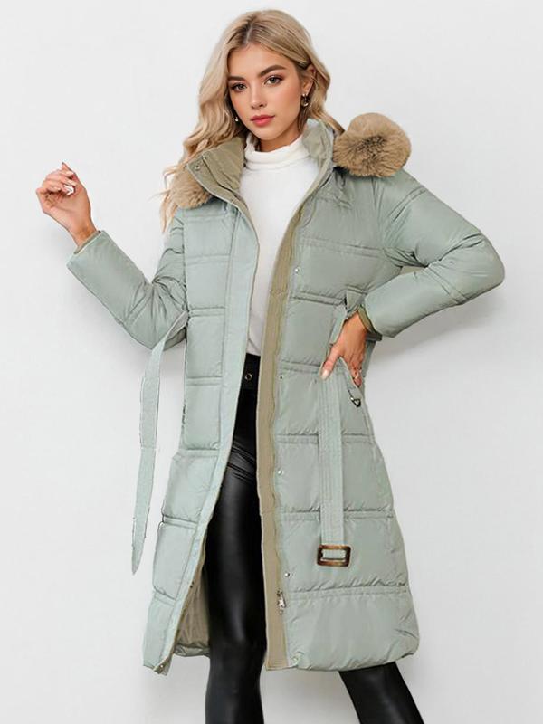 LEYLA™ - Stylish Plush Coat with Waist Tie for Cozy Autumn & Winter