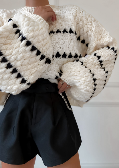 Vanilla | Oversized Knit Sweater – Comfort & Style