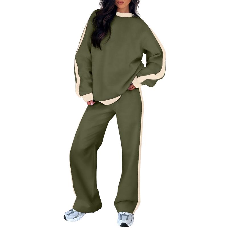 SANDI™ - Comfortable 2-Piece Lounge Set Sweatshirt & Straight Leg Trousers