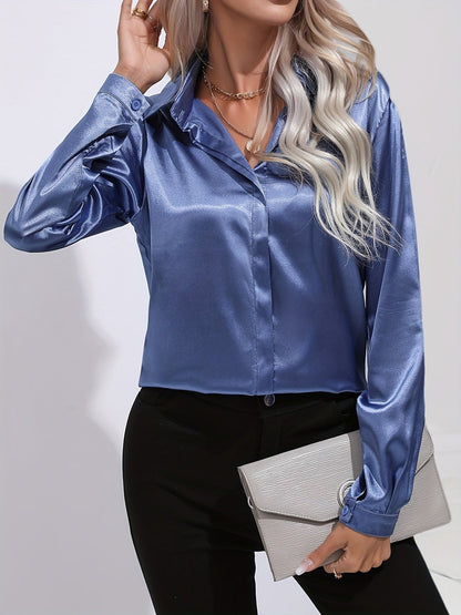 Amelia | Elegant women's blouse made of silky fabric