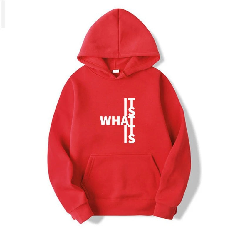 Women’s Trendy Warm Hoodie with Statement Text Print | Salonne