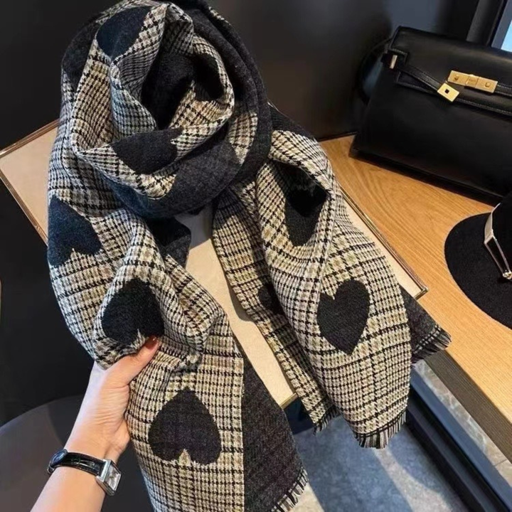 ZOLANI™ - Comfy Warm Plaid Double-Sided Tassel Scarf