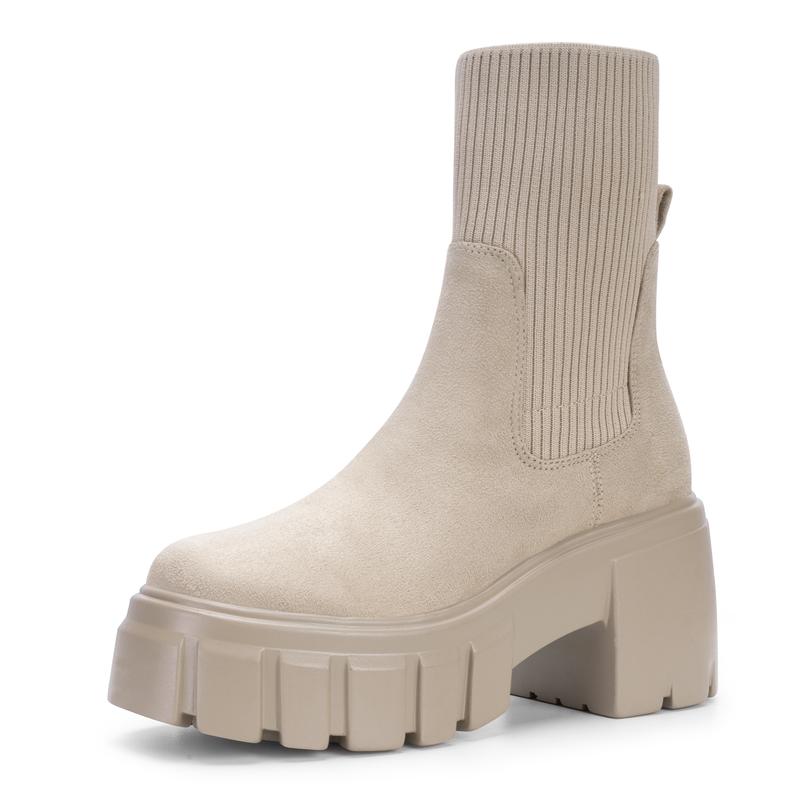 AVA™ - Women's Chelsea Ankle Boots Chunky Slip On Booties