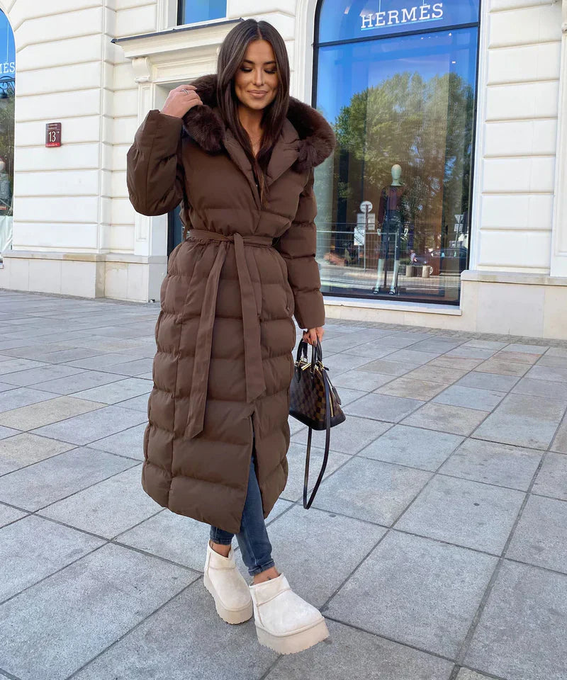Eleva’s Buff Coat | Timeless Hooded Winter Coat