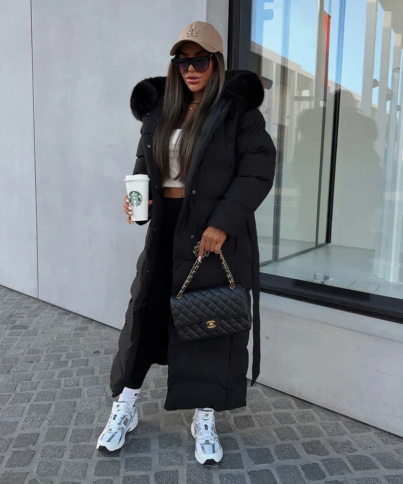 Eleva’s Buff Coat | Timeless Hooded Winter Coat