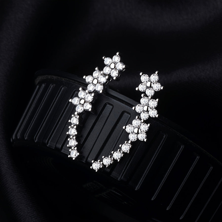 Σκουλαρίκια Floral Ear Climber