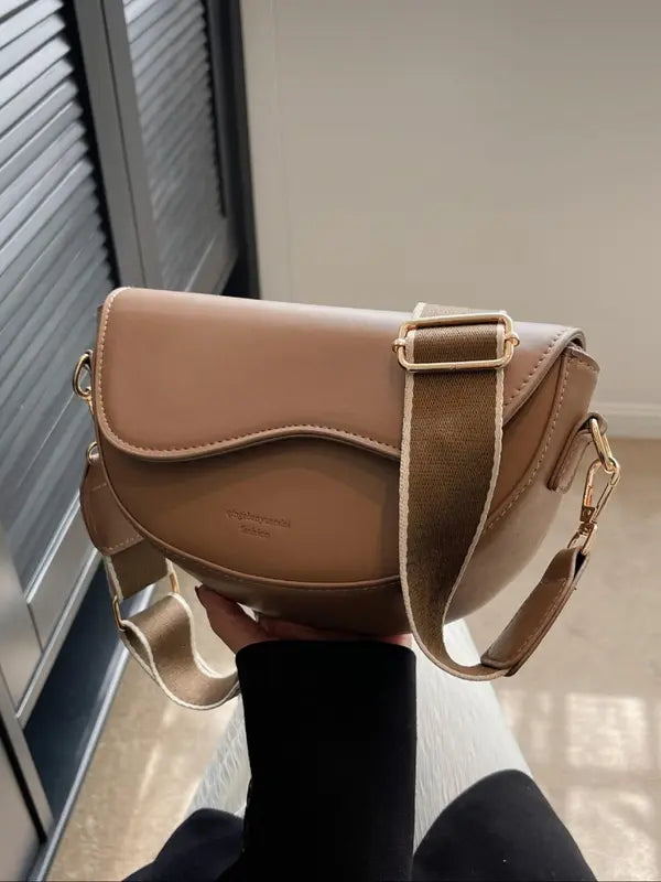 GABI™ - Simple Small Satchel Bag Versatile Flip Cover Crossbody Shoulder Bag