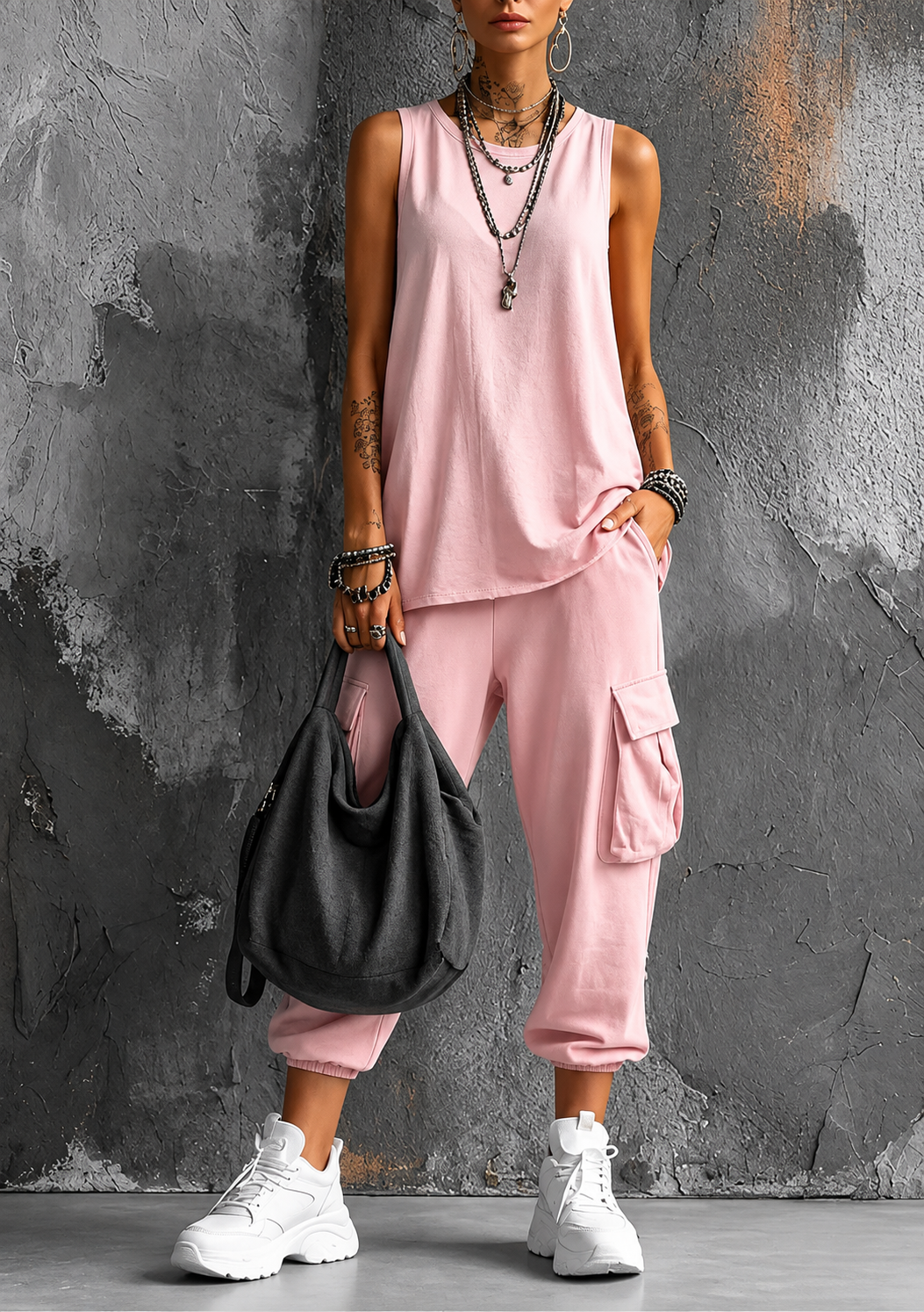 Αμελί | Άνετο Καθημερινό Σετ με Τσέπες