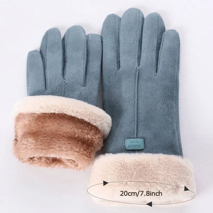 Aurora Milano | Luxury Velvet-Suede Women's Gloves with Touchscreen Function