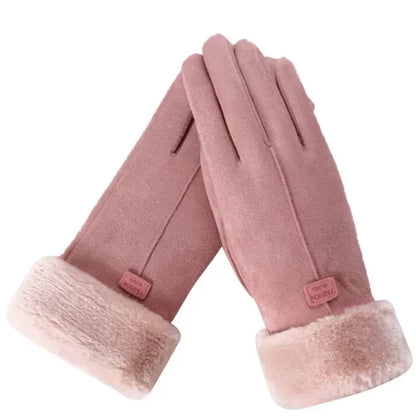 Aurora Milano | Luxury Velvet-Suede Women's Gloves with Touchscreen Function