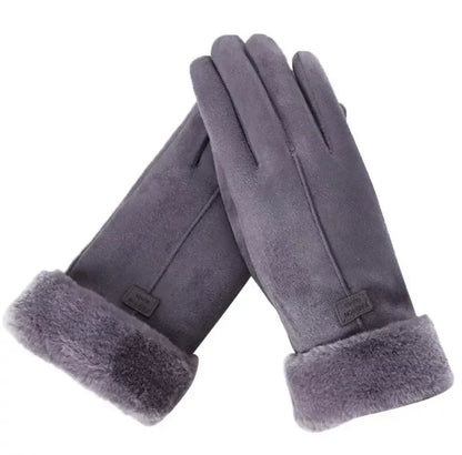 Aurora Milano | Luxury Velvet-Suede Women's Gloves with Touchscreen Function