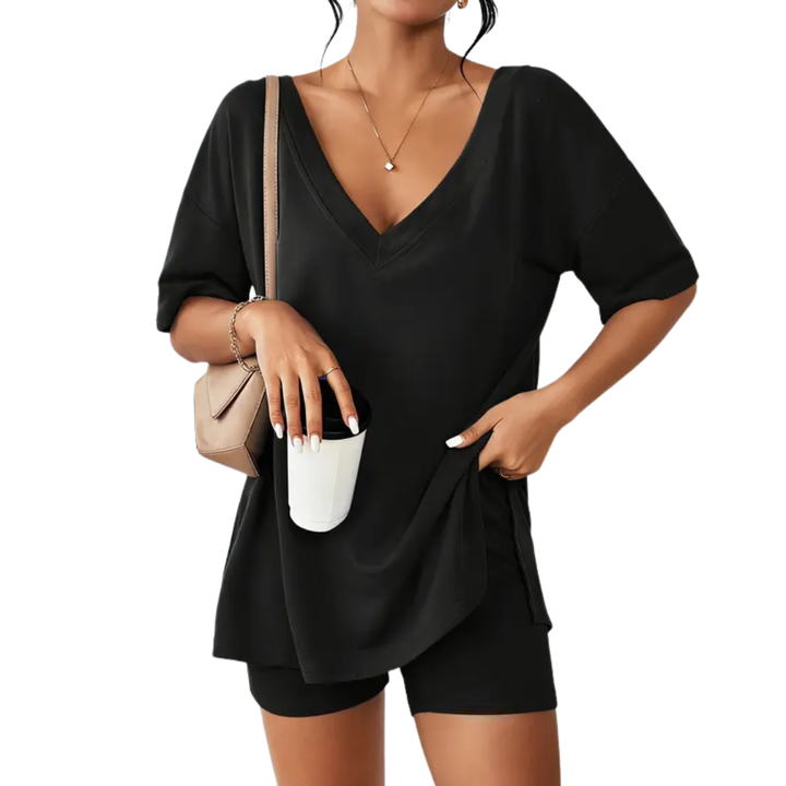 NYLA™ – Soft Lounge V-Neck Pyjama Set