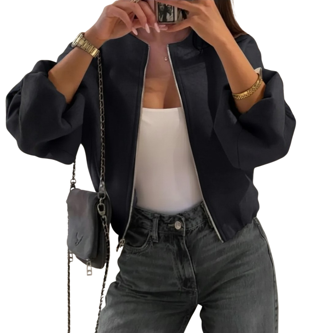 JORDANA™ – Casual American Varsity Zip Jacket