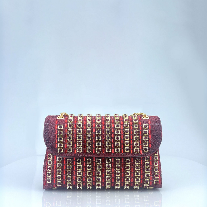 LAVIERA™ - Chic Chain Coloured Diamond Shoulder Bag