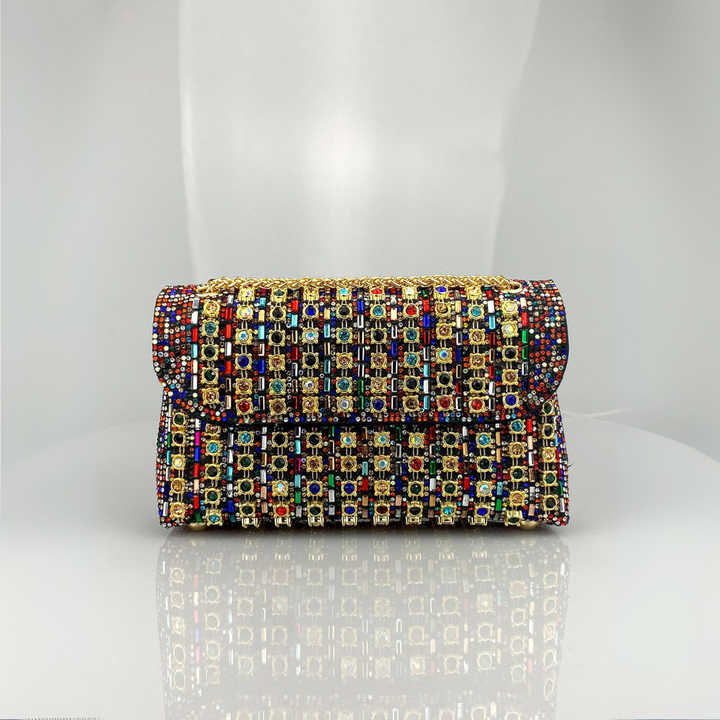 LAVIERA™ - Chic Chain Coloured Diamond Shoulder Bag